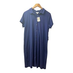 - J.JIll midi dress blue size M NWT bottom down